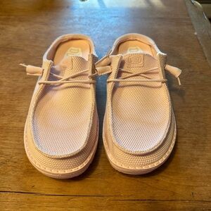 Hey Dude, Women’s Wendy, Slip on Mule Loafer, Light Pink, Size W7/38